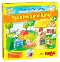 Produktbild: HABA 304223 - Meine ersten Spiele – Spielesammlung, 10 erste Spiele auf dem Bauernhof für 1-3 Kinder ab 2 Jahren