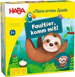 Produktbild: HABA 306599 - Meine ersten Spiele – Faultier, komm mit!, Kleinkindspiel ab 2 Jahren, Bunt