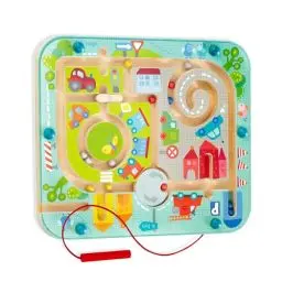 Produktbild: Haba 301056 - Magnetspiel Stadtlabyrinth, pädagogisches Holzspielzeug für Kinder ab 2 Jahren, schult die Logik und Feinmotorik