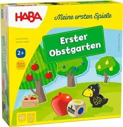 Produktbild: Haba 4655 - Meine ersten Spiele Erster Obstgarten, unterhaltsames Brettspiel rund um Farben und Formen ab 2 Jahren, Holzspielzeug und Lernspiel, der Spieleklassiker für kleine Kinder